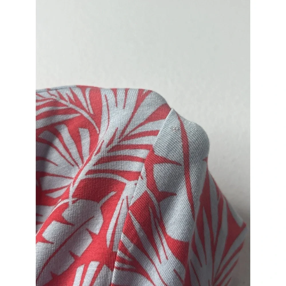 Boden Leaf Pattern Tropical Dress Womens‎ Size 12R Short Sleeve